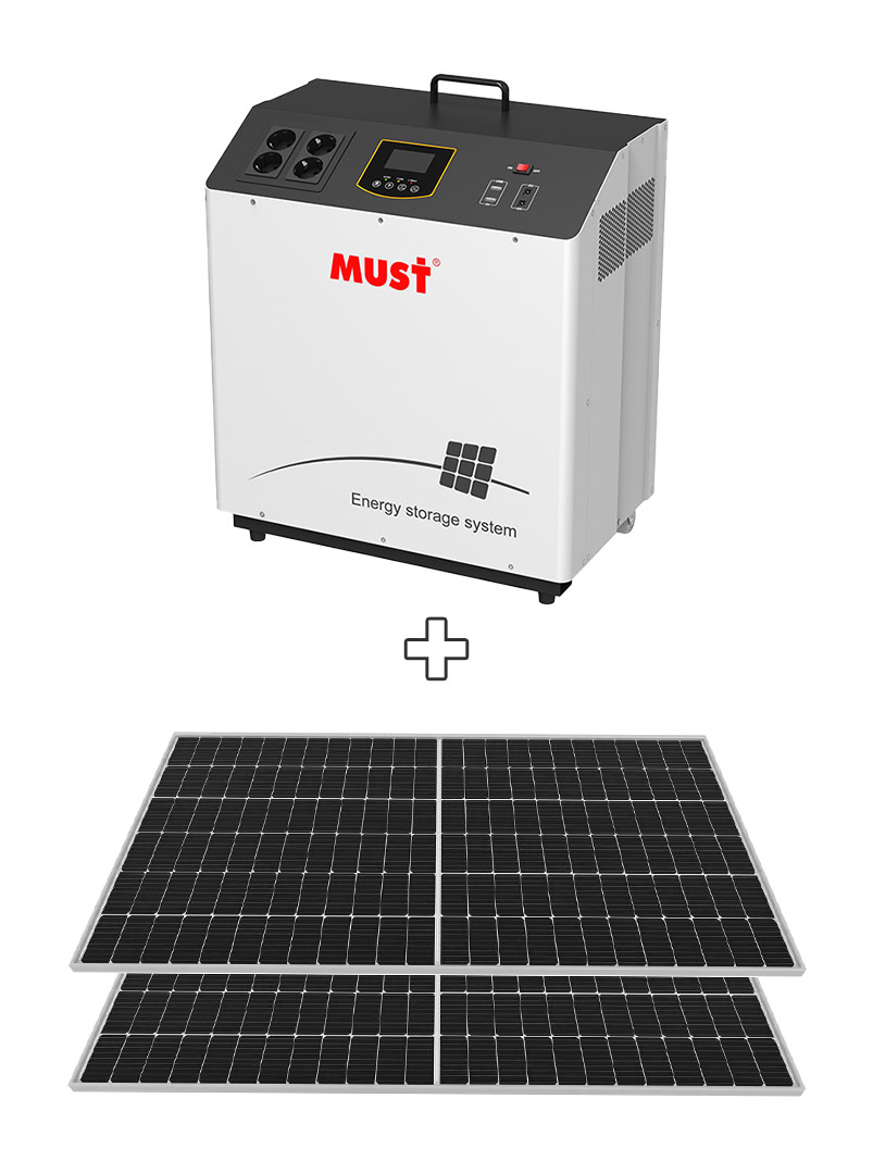 Автономна мобільна сонячна електростанція MUST на 1.28 кВт-годин  